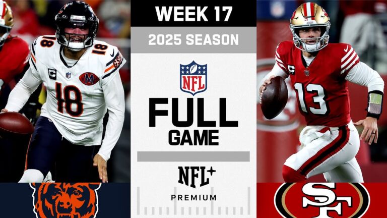 Sunday Night Showdown! Chicago Bears vs. San Francisco 49ers FULL GAME NFL 2025 Season Week 17