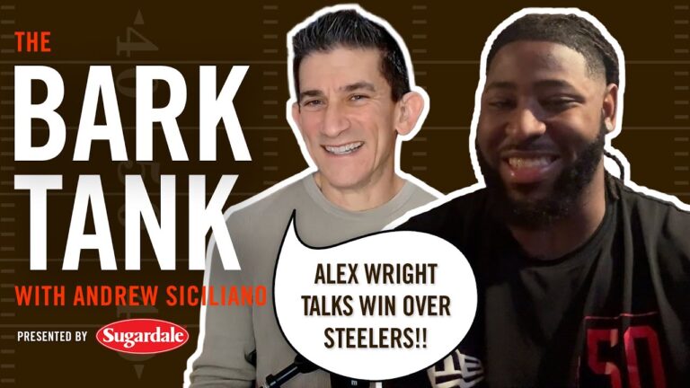 Alex Wright Talks Week 17 WIN Over Steelers! The Bark Tank