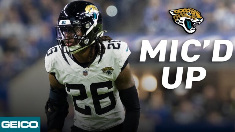 Antonio Johnson MIC’D up in Week 17 vs. Colts Jacksonville Jaguars