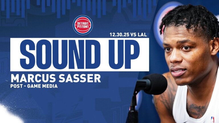 Post-Game Press Conference: Marcus Sasser Pistons vs. Lakers 12.30.2025