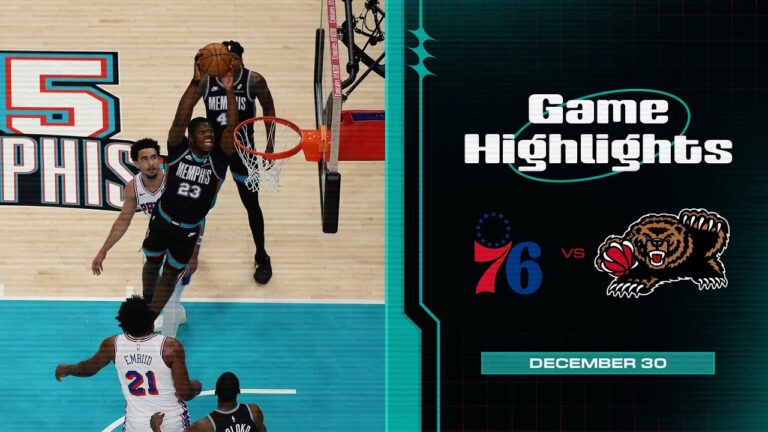 Memphis Grizzlies Highlights vs. Philadelphia 76ers