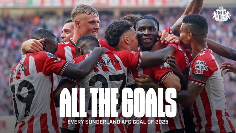 All The Goals Every Sunderland AFC League Goal Of 2025