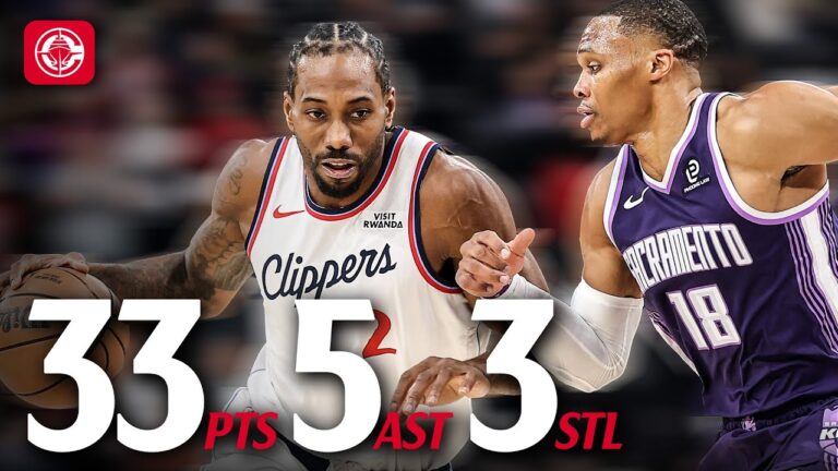 Kawhi Leonards 33 PTS Lead Clippers to 5 Straight Wins