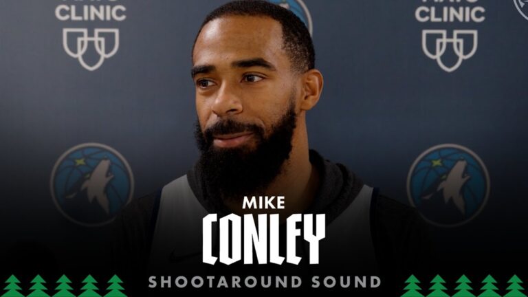 We Have A Lot Of Firepower In That Starting Unit. Mike Conley Shootaround Sound 12.23.25