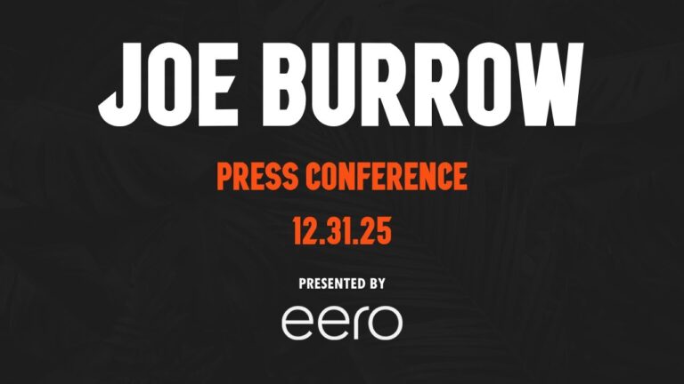 Joe Burrow Press Conference – December 31