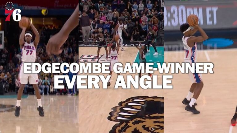 EVERY ANGLE of VJ Edgecombe’s Overtime Winner