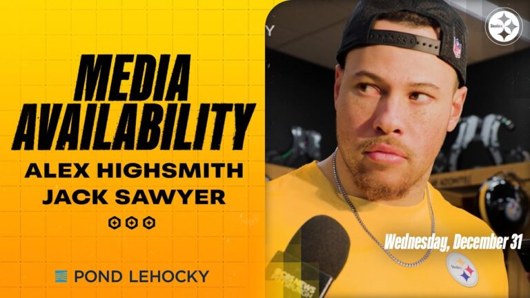 Alex Highsmith & Jack Sawyer Media Availability (Dec. 31) Pittsburgh Steelers