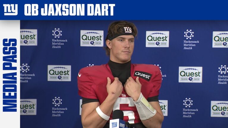 Jaxson Dart Reflects on Rookie Season New York Giants