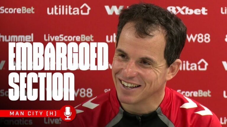 Manchester City Press Conference The Embargoed Section
