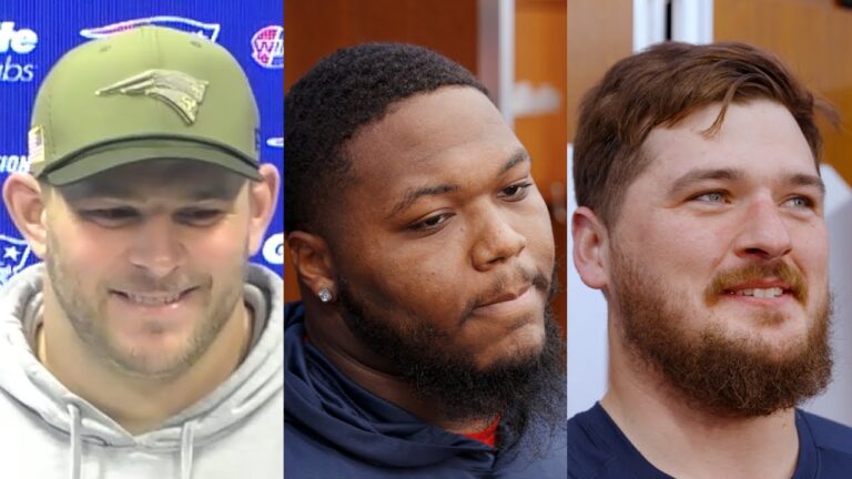 Garrett Bradbury, Milton Williams, & Ben Brown Address the Media Patriots Press Conference