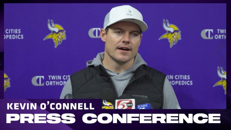 Kevin O’Connell on J.J. McCarthy’s Hand Injury, Max Brosmer Starting, Preparing for Lions in Week 17