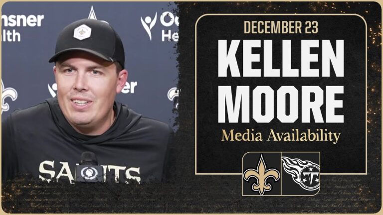 Kellen Moore on Kelvin Banks, Tyler Shough New Orleans Saints