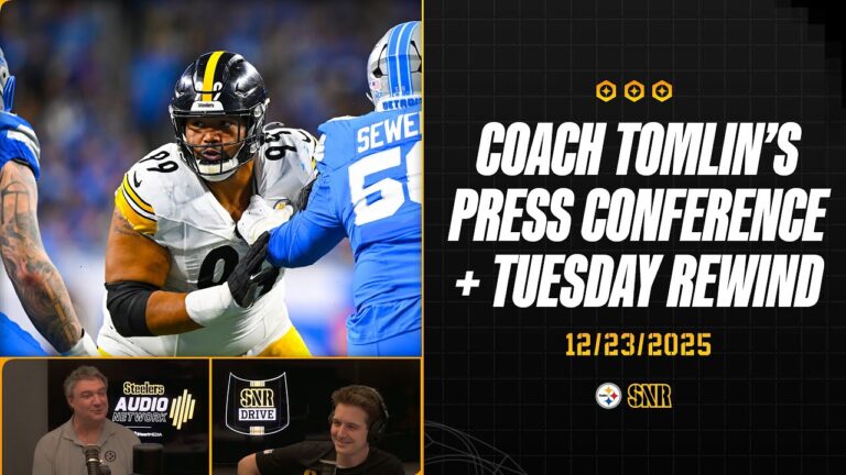 Coach Tomlin’s Weekly Press Conference Tuesday Rewind SNR Drive (Dec.23) Pittsburgh Steelers