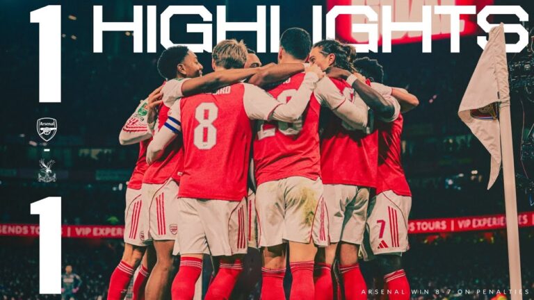 SHOOT-OUT WINNERS, THROUGH TO THE SEMIS HIGHLIGHTS Arsenal vs Crystal Palace (1-1) Carabao Cup