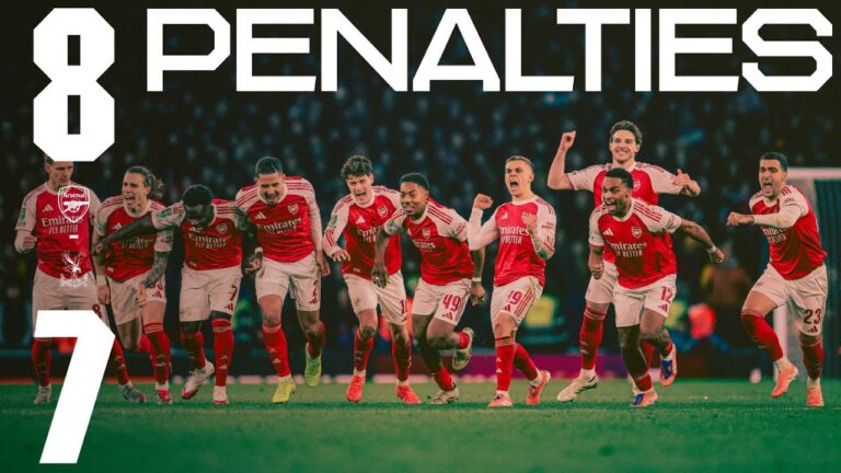FULL PENALTY SHOOT-OUT Arsenal vs Crystal Palace Carabao Cup 2025 26