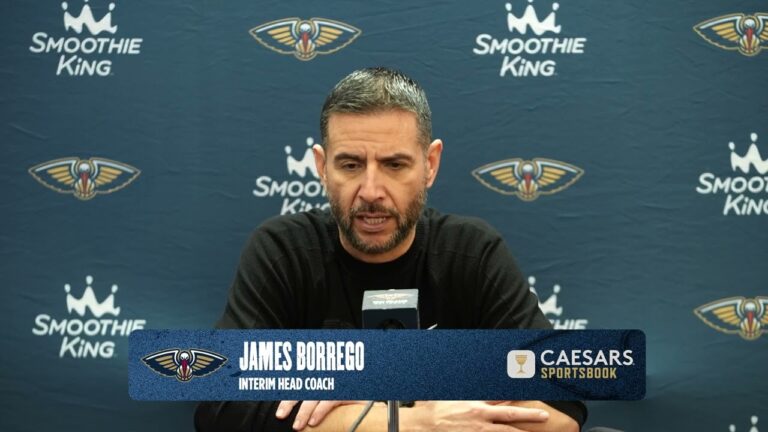 James Borrego Pelicans-Cavaliers Postgame interview 12 23 25