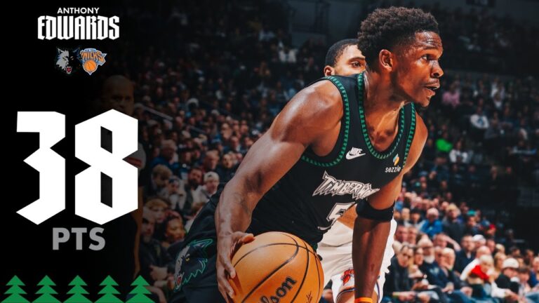 Anthony Edwards With 38 POINTS In Win Over Knicks 12.23.25