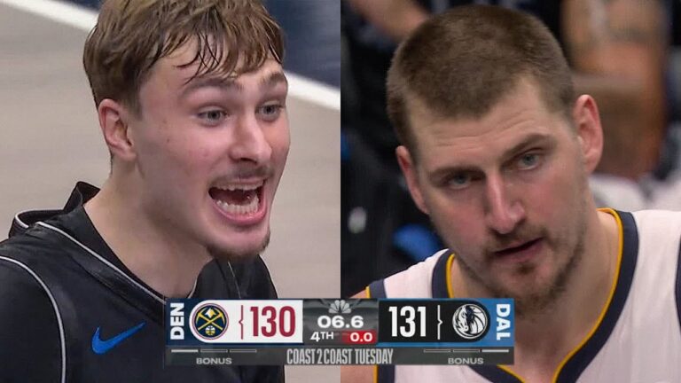 Final 4:36 INTENSE ENDING Nuggets at Mavericks December 23, 2025