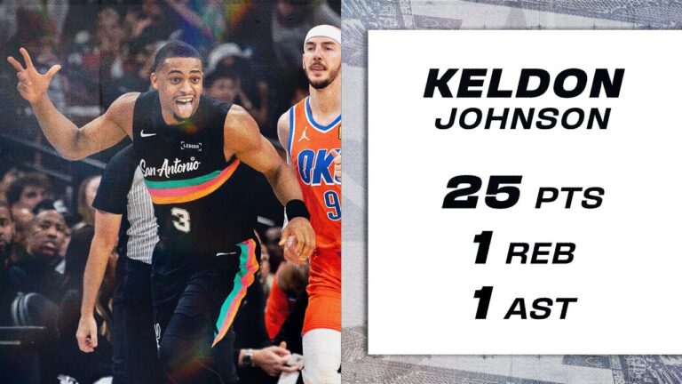 Keldon Johnson LIGHTS UP For 25 Points vs OKC!