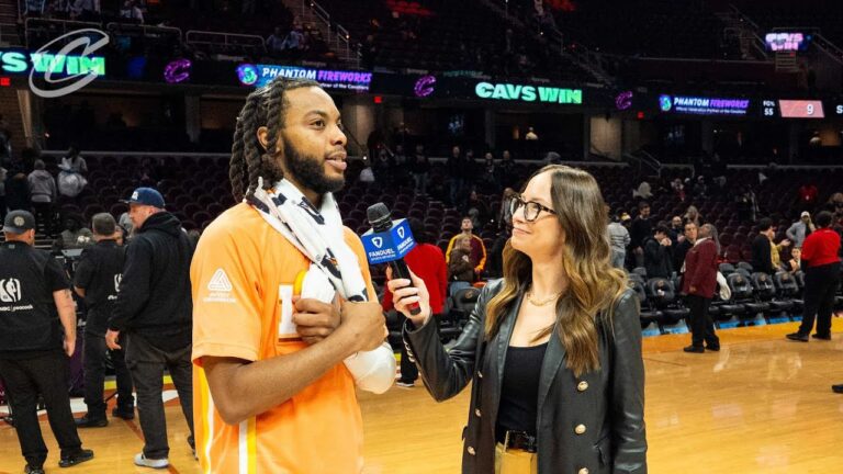 Cavs vs Hornets Darius Garland with Serena Winters 12.22.2025