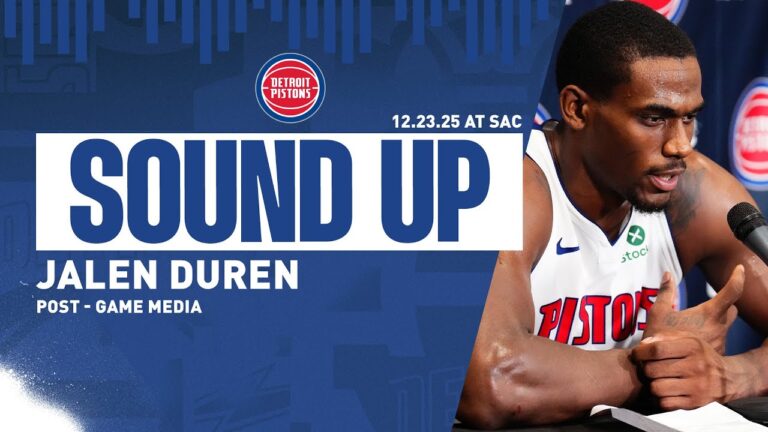 Post-Game Press Conference: Jalen Duren Pistons vs. Kings 12.23.2025
