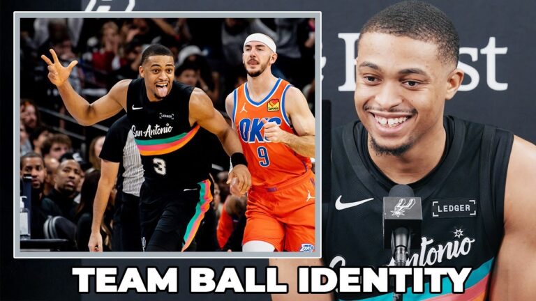 Keldon Johnson on Spurs Team Ball Identity
