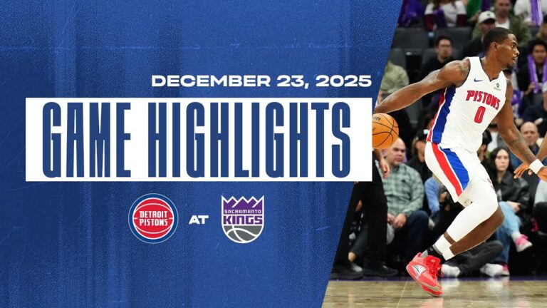Pistons Make It 3 in a Row with Win vs. Kings Highlights 12.23.25