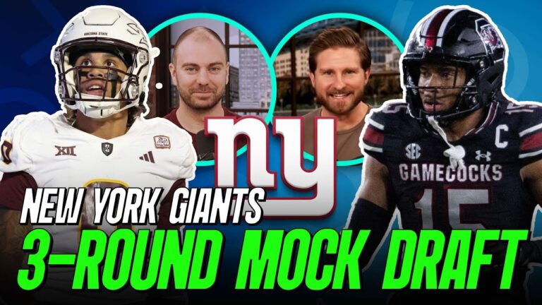 New York Giants 3 Round Mock Draft PFF