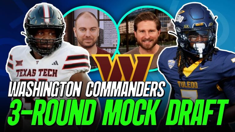 Washington Commanders 3 Round Mock Draft PFF
