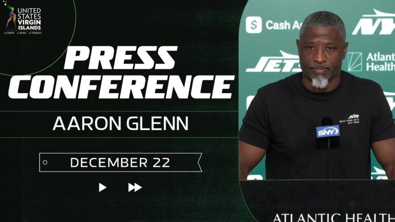 Aaron Glenn Press Conference (12 22) New York Jets