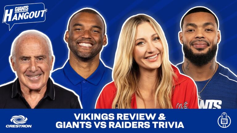 Vikings Review &amp Giants vs Raiders Trivia Giants Hangout New York Giants