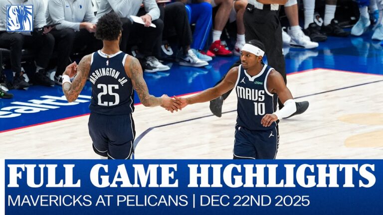 Mavericks Highlights at New Orleans Pelicans December 22, 2025