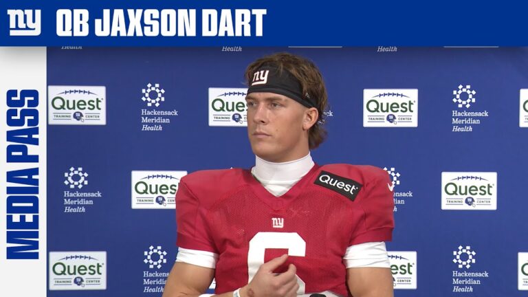 Jaxson Dart on Looking to Bounce Back in Week 17 New York Giants