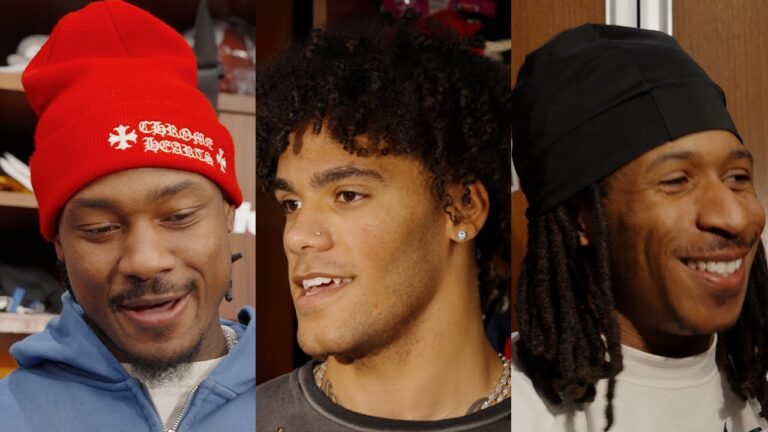Stefon Diggs, Christian Gonzalez, Kyle Williams & More Address the Media Patriots Press Conference