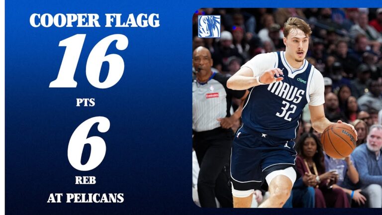 Cooper Flagg (16 PTS 6 REB) at New Orleans Pelicans December 22, 2025