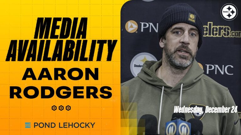 Aaron Rodgers Media Availability (Dec. 24) Pittsburgh Steelers