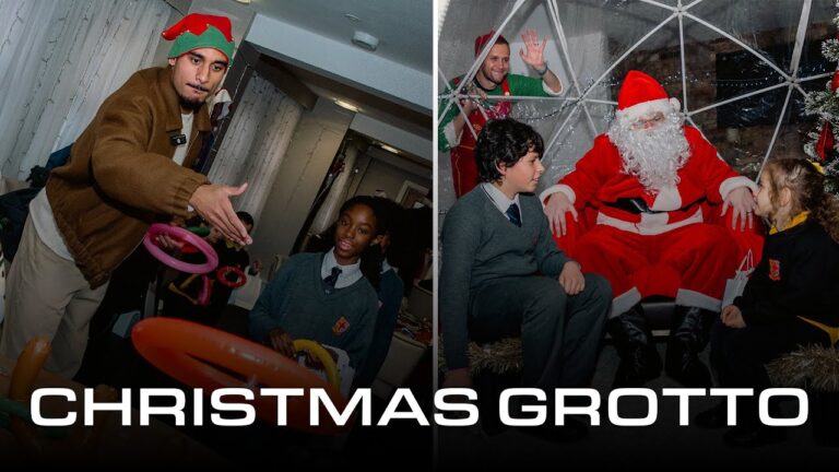 Maxence Lacroix spread festive cheer at Palace for Life Santa’s Grotto