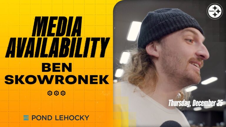 Ben Skowronek Media Availability (Dec. 25) Pittsburgh Steelers