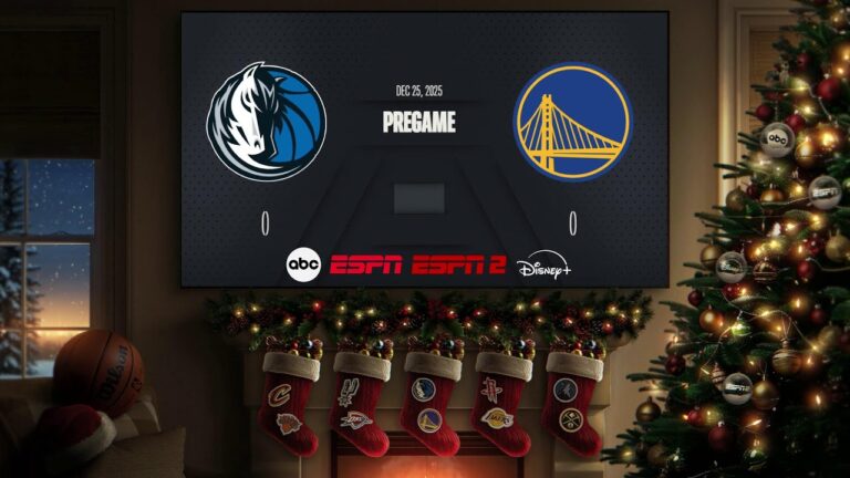 Dallas Mavericks Golden State Warriors NBAXmas I Live Scoreboard on ABC & ESPN