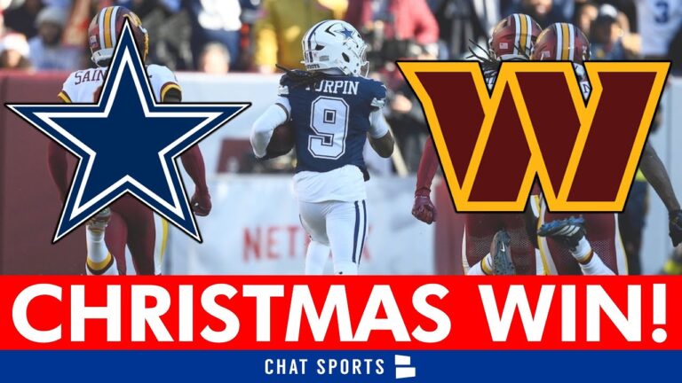 CHRISTMAS WIN: Cowboys Beat Commanders, Javonte Williams & Jake Ferguson Hurt Fire Matt Eberflus!