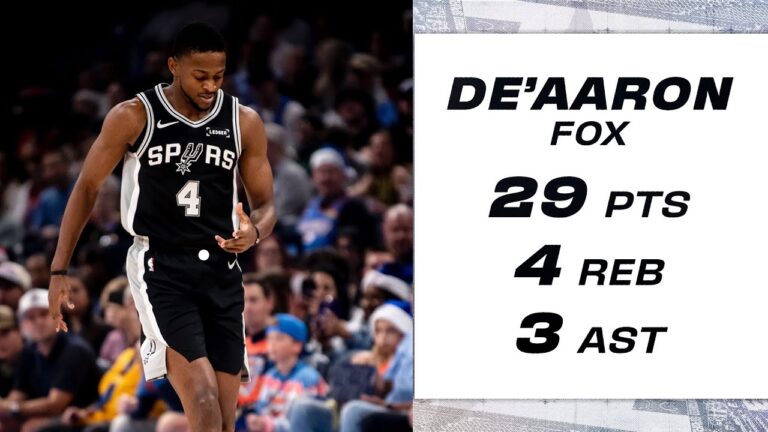 DeAaron Fox Goes Off for 29 PTS in Christmas Day Debut!