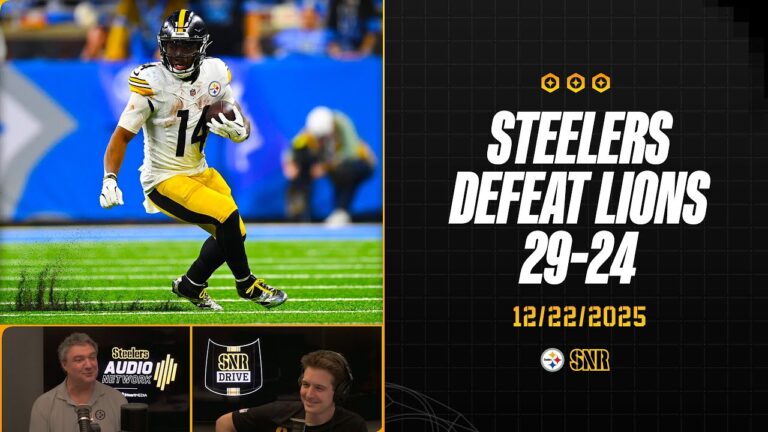 Recapping Steelers 29-24 Victory Against Lions SNR Drive (Dec.22) Pittsburgh Steelers