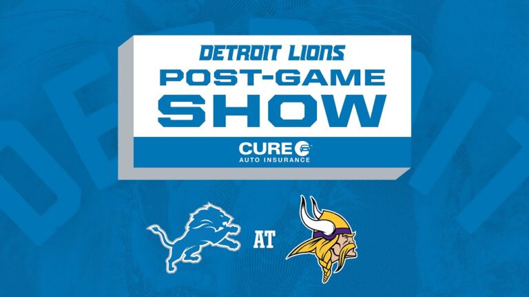 Lions at Vikings Week 17 Detroit Lions Live CURE Auto Insurance Postgame Show