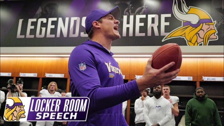Kevin O’Connell’s Locker Room Speech After Minnesota Vikings Win Over Detroit Lions on Christmas