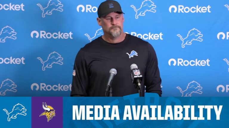 Dan Campbell postgame media availability 2025 NFL Regular Season Week 17: Lions at Vikings
