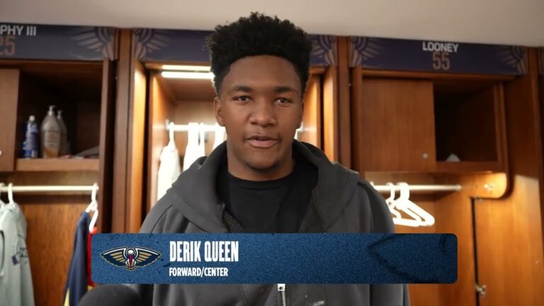 Derik Queen on getting stops down the stretch Pelicans-Mavericks Postgame Interview 12 22 25