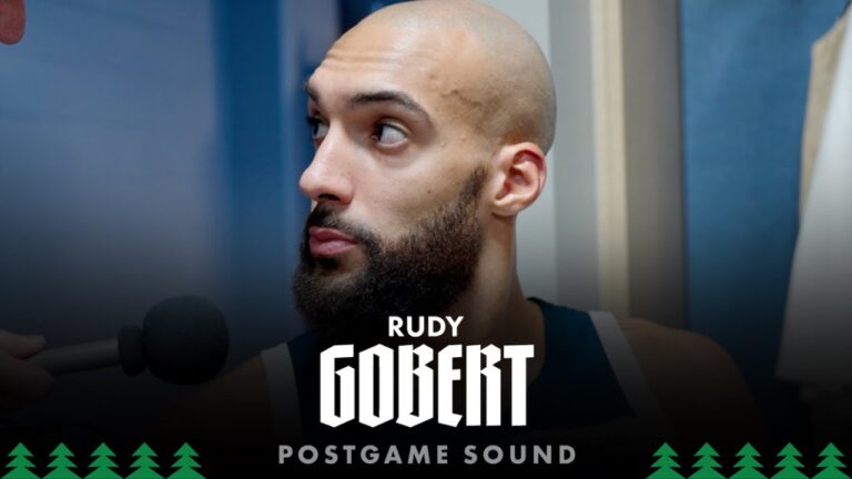 It Was A High Level Game Rudy Gobert Postgame Sound 12.25.25