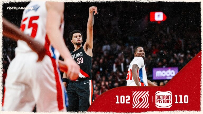 Portland Trail Blazers vs Detroit Pistons Highlights December 20th, 2025