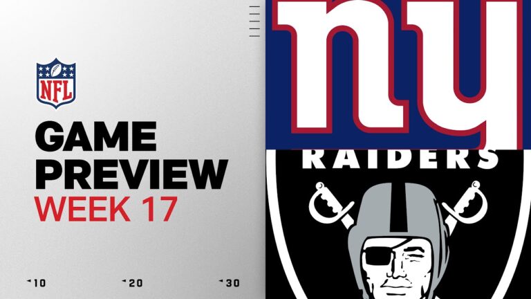 New York Giants vs Las Vegas Raiders Week 17 Game Preview