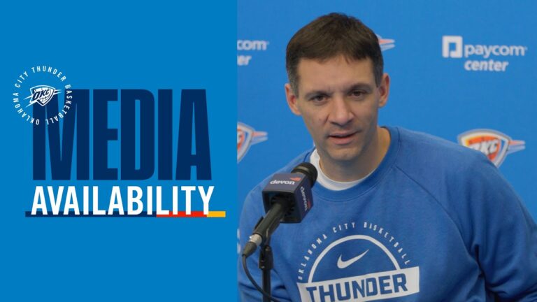 Coach Daigneault on the Thunders win over the Grizzlies Post Game Media December 22, 2025